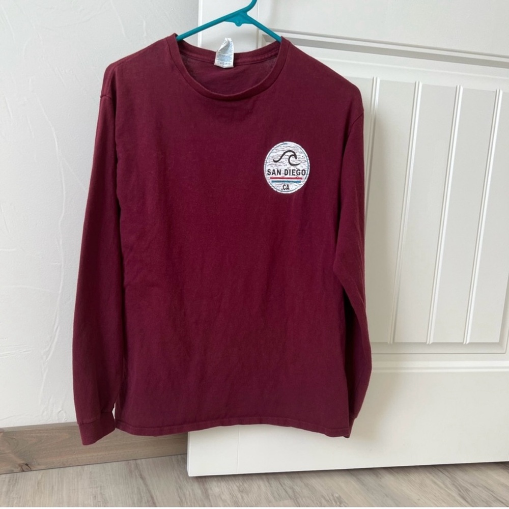 San Diego Maroon Long Sleeve Shirt